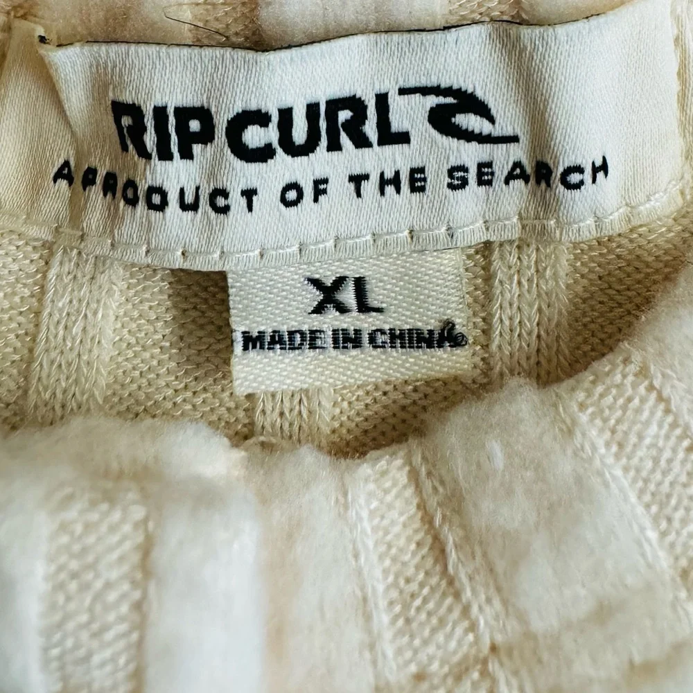 NWOT Rip Curl Cozy Jumpsuit- cream cozy fuzzy elastic waist ribbed .Size XL - Picture 7 of 14